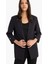 Yeni Sezon Regular Cepli Apoletli Blazer Siyah Ceket 1