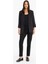 Yeni Sezon Regular Cepli Apoletli Blazer Siyah Ceket 2