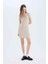 Yeni Sezon Coool Bodycon Vücudu Saran Bisiklet Yaka Fitilli Kaşkorse Kısa Kollu Mini Elbise 1