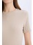Yeni Sezon Coool Bodycon Vücudu Saran Bisiklet Yaka Fitilli Kaşkorse Kısa Kollu Mini Elbise 4