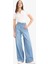 Yeni Sezon Wide Leg Yüksek Bel Geniş Paça Uzun Yumuşak Jean Pantolon 3