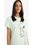 Yeni Sezon Snoopy Bisiklet Yaka Kısa Kollu Gecelik-Fall In Love 5