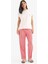 Yeni Sezon Pijama Takımı Kısa Kollu Üst Esnek Belli Kareli Uzun Altı-Fall In Love 1