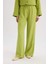 Yeni Sezon Wide Leg Keten Karışımlı Geniş Paça Pantolon 1
