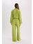 Yeni Sezon Wide Leg Keten Karışımlı Geniş Paça Pantolon 5