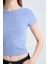 Yeni Sezon Coool Fitted Basic Düz Fitilli Kaşkorse Kısa Kollu Tişört 4