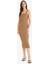 Yeni Sezon Bodycon Vücudu Saran Kare Yaka Fitilli Kaşkorse Askılı Midi Elbise 2