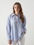 Yeni Sezon Dokulu Oversize Kadin Gomlek - S5I336Z8 1