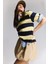Yeni Sezon Loose Fit Polo Yaka Çizgili Kısa Kollu Tişört 2