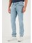 Lse 502 Pamuklu Regular Tapered Fit Normal Bel Düz Paça Jeans Erkek Kot Pantolon A2088 4