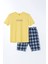 Yeni Sezon Standart Kalip Erkek Sortlu Pijama Takimi - S5DY29Z8 1