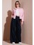 Wide Leg Yüksek Bel Geniş Paça Palazzo Pantolon Bayan Pantolon 5866290 3