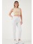 Pamuklu Standart Fit Yüksel Bel Düz Paça Pantolon Bayan Pantolon 668YP4924 1