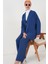Kadın Ayrobin Kimono Pantolon Ikili Takım 6739 - Indigo 3