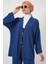 Kadın Ayrobin Kimono Pantolon Ikili Takım 6739 - Indigo 4