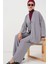 Kadın Ayrobin Kimono Pantolon Ikili Takım 6739 - Gri 3