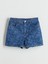 Yeni Sezon Standart Fit Cicekli Kadin Jean Sort - S5DN24Z8 1