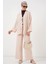 Kadın Ayrobin Kimono Pantolon Ikili Takım 6739 - Krem 1