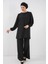 Ayrobin Tunik Pantolon Alt Üst Takım 6712 - Siyah 3