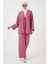 Kadın Ayrobin Kimono Pantolon Ikili Takım 6739 - Gül Kurusu 4