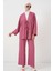 Kadın Ayrobin Kimono Pantolon Ikili Takım 6739 - Gül Kurusu 1
