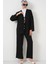 Kadın Ayrobin Kimono Pantolon Ikili Takım 6739 - Siyah 1