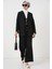 Kadın Ayrobin Kimono Pantolon Ikili Takım 6739 - Siyah 4