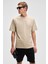 Catwalk Erkek %100 Pamuk Regular Fit Bej T-Shirt 4