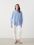 Yeni Sezon Cizgili Oversize Poplin Kadin Gomlek - S5L426Z8 2