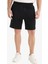 Yeni Sezon Slim Fit Dar Kesim Cepli Pamuklu Basic Düz Bermuda Şort 1