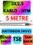 Öznur 3x2,5 Antigron (Nym) Kablo (Gri) Metre Seçenekli 1