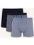 Yeni Sezon Regular Fit Çizgili 3'lü Boxer 1