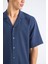 Relax Fit Polo Yaka Pamuklu Yazlık Kısa Kollu Gömlek D8875AX25SM 4