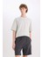 Yeni Sezon %100 Pamuk Slim Fit Dar Kesim Dar Paça Cepli Basic Düz Şort 5