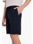 Yeni Sezon Regular Fit Dokulu Basic Düz Bermuda Şort 4