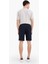 Yeni Sezon Regular Fit Dokulu Basic Düz Bermuda Şort 5