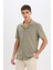 Yeni Sezon Regular Fit Polo Yaka Yazlık Kısa Kollu Gömlek 3