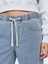 Kadın Mavi Mid Rise Easy Baggy Jean Pantolon 2