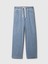 Kadın Mavi Mid Rise Easy Baggy Jean Pantolon 3