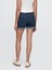 Kadın Lacivert 5" Mid Rise Girlfriend Denim Şort 5
