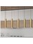 Mylights Sıralı Masaüstü Beşli 5 Li Sartkıt 120CM Metal Gövde Tasarruflu LED Ampul Eskitme Kaplama Mat Sarı 2