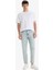 Yeni Sezon %100 Pamuk 90's Slim Fit Dar Kalıp Yüksek Bel Dar Paça Jean Yıkamalı Pantolon 2