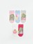 Yeni Sezon Barbie Desenli Kiz Cocuk Patik Corap 5'li - S53306Z4 1