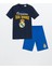Yeni Sezon Bisiklet Yaka Real Madrid Baskili Erkek Cocuk Sortlu Pijama Takimi - S5FY31Z4 1