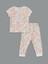 Yeni Sezon Bisiklet Yaka Cicekli Kiz Bebek Pijama Takimi - S5BL48Z1 1