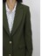 Fistan Store Haki Yeşil Normal Kalıp Çift Düğme Uzun Yazlık Blazer Ceket 2