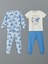 Yeni Sezon Bisiklet Yaka Baskili Erkek Bebek Pijama Takimi 2'li - S5J259Z1 1