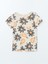 Yeni Sezon Bisiklet Yaka Cicekli Kiz Bebek Pijama Takimi - S57675Z1 2