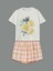 Yeni Sezon Bisiklet Yaka Kiz Cocuk Sortlu Pijama Takimi - S5FL01Z4 1