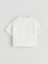 Yeni Sezon Bisiklet Yaka Muslin Kiz Cocuk Crop Gomlek - S5L177Z4 3